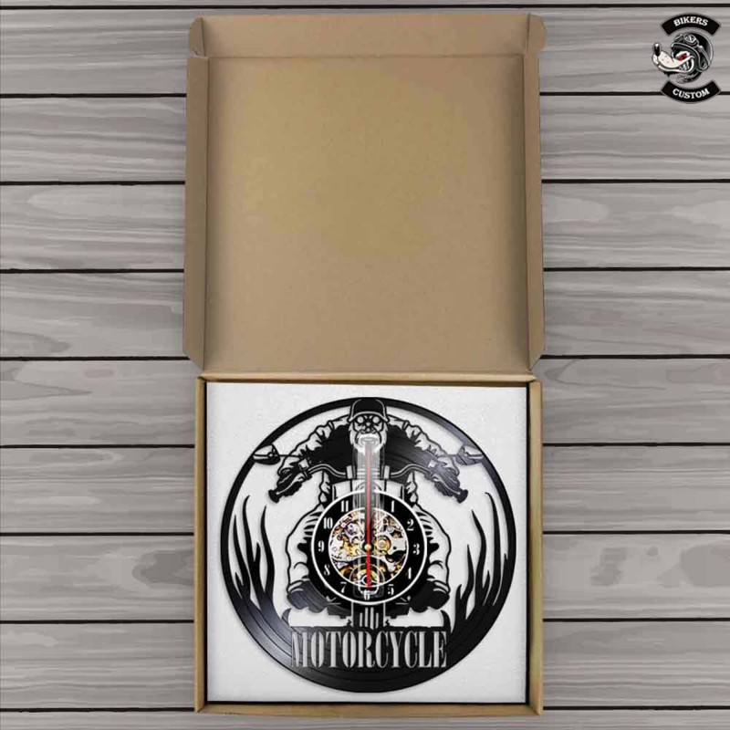 Bikers-Custom : Horloge murale the biker