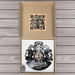 Horloge murale barber shop 2