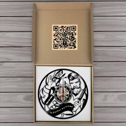 Horloge murale barber shop 3