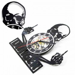 Bikers-Custom : Horloge murale squeleton