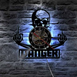 Bikers-Custom : Horloge murale squeleton