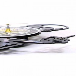 Bikers-Custom : Horloge murale squeleton