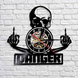 Bikers-Custom : Horloge murale squeleton