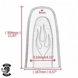 Bikers-Custom : Protection garde boue, plastron flamme pour Harley touring