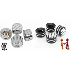 CACHES BOULONS DE CULASSE 3 LINES HARLEY DAVIDSON