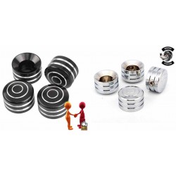 CACHES BOULONS DE CULASSE ROUNDED HARLEY DAVIDSON