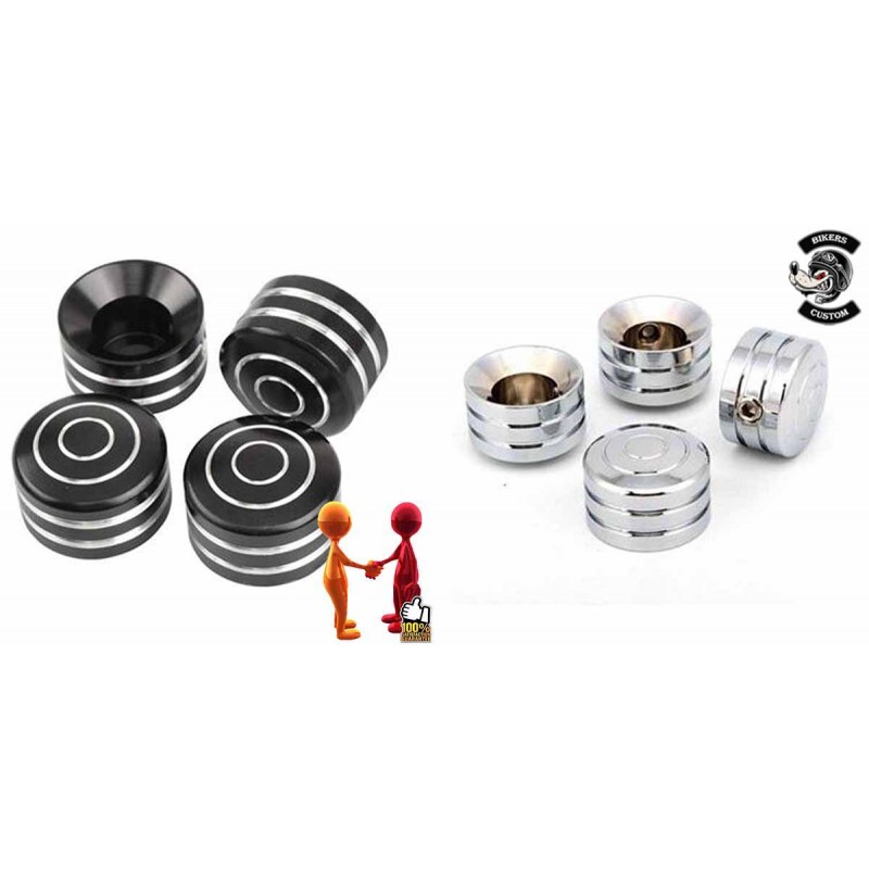 Bikers-Custom : CACHES BOULONS DE CULASSE ROUNDED HARLEY DAVIDSON