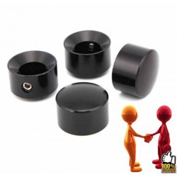 CACHES BOULONS DE CULASSE BLACK HARLEY DAVIDSON