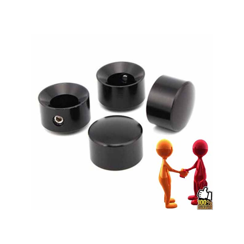 Bikers-Custom : CACHES BOULONS DE CULASSE BLACK HARLEY DAVIDSON