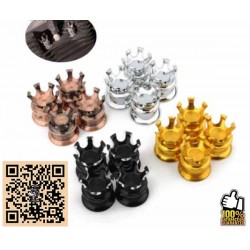 CACHES BOULONS DE CULASSE COURONNE POUR HARLEY DAVIDSON