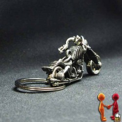 Bikers-Custom : Porte clés skull choppers