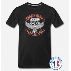 Bikers-Custom : T shirt biker born to ride