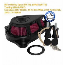 Bikers-Custom : Filtre à air jet pour Harley de 1991-2018