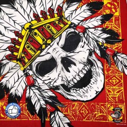 Bandana biker skull indian