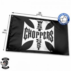 Bikers-Custom : Drapeau biker west coast choppers