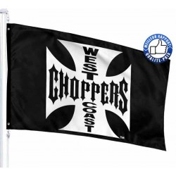 Drapeau biker west coast choppers