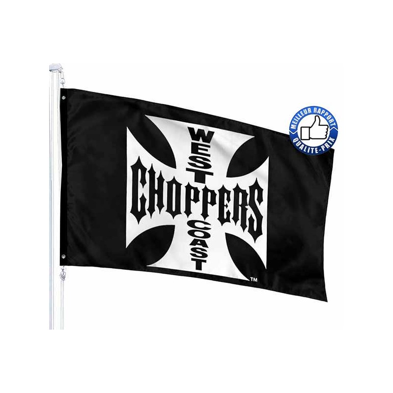 Bikers-Custom : Drapeau biker west coast choppers