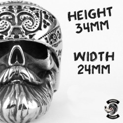 Bikers-Custom : Bague biker bearded