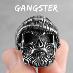 Bikers-Custom : Bague biker gangster