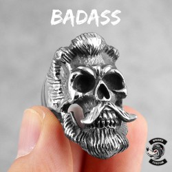Bikers-Custom : Bague biker badass