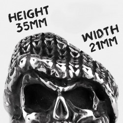 Bikers-Custom : Bague biker knitted hat