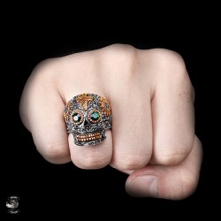 Bikers-Custom : Bague biker cyberpunk