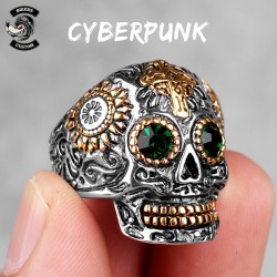 Bague biker cyberpunk