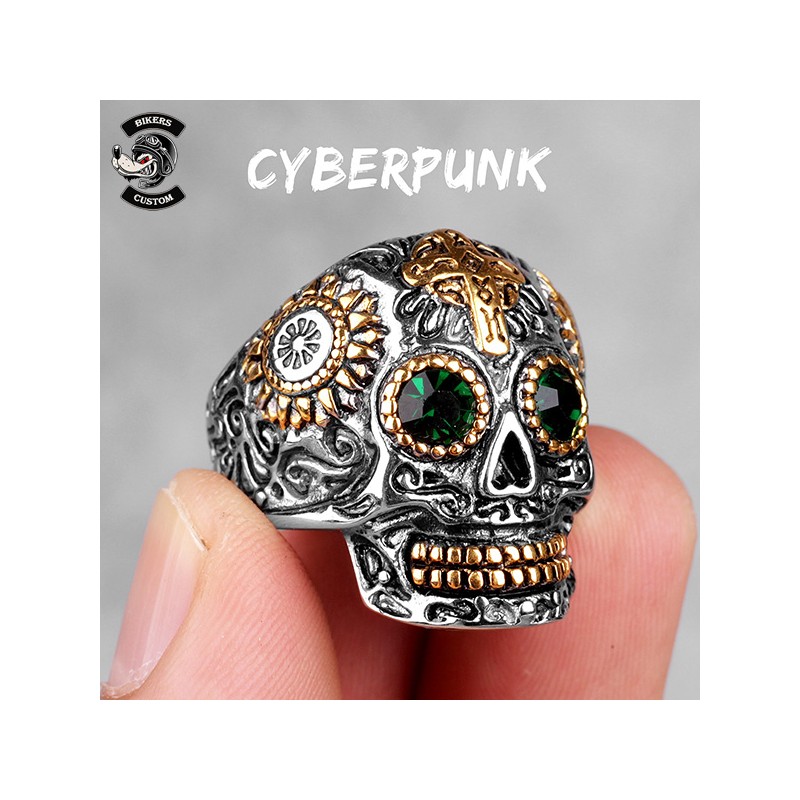 Bikers-Custom : Bague biker cyberpunk