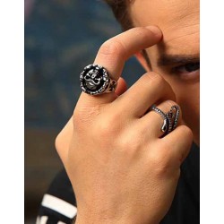 Bikers-Custom : Bague biker skull