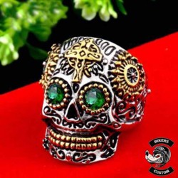 Bague bikers green soldier