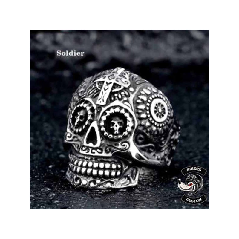 Bikers-Custom : Bague bikers black soldier