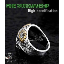 Bikers-Custom : Bague bikers gold soldier