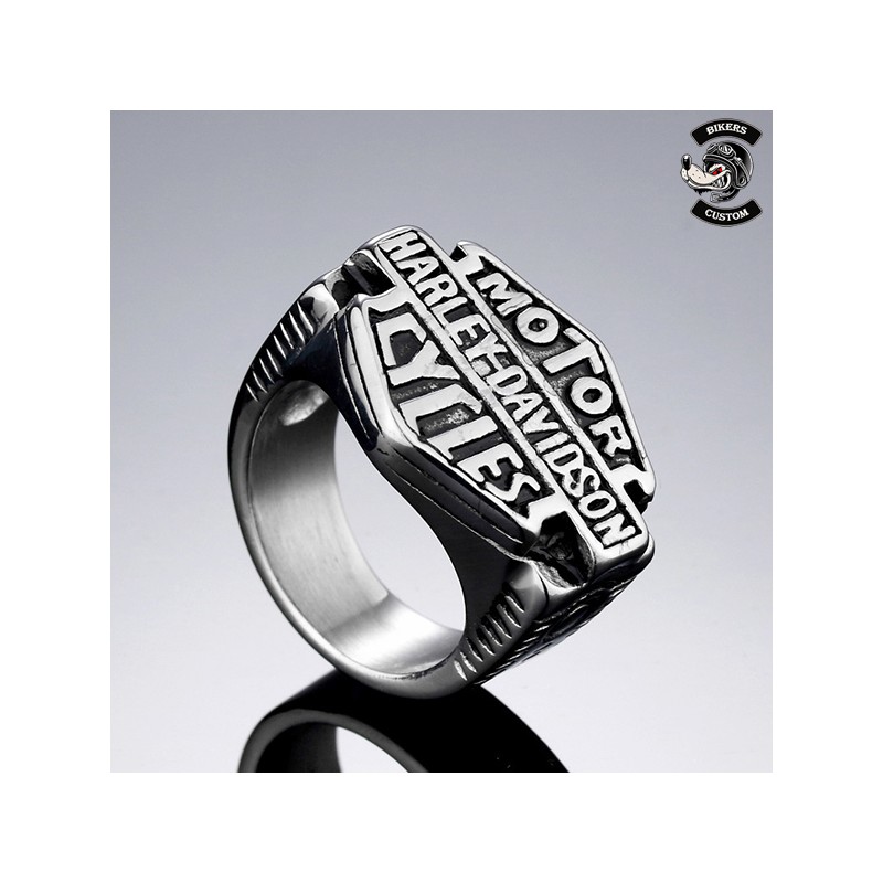 Bikers-Custom : Bague bikers Harley Davidson Motorcycle