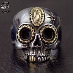 Bikers-Custom : Bague bikers SANTA VIRGEN