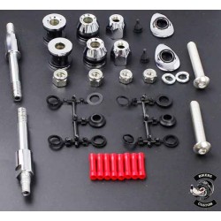 Kit de fixation pour sissy bar amovible Harley dyna