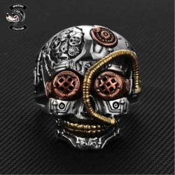 Bague biker Steampunk