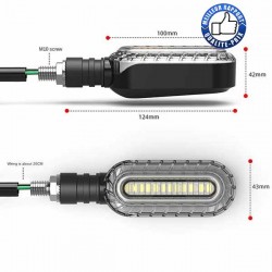 Bikers-Custom : Clignotants moto universels Handle pour custom et Harley