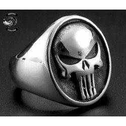 Bikers-Custom : Bague biker Punisher