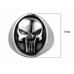 Bikers-Custom : Bague biker Punisher