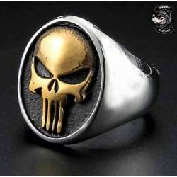 Bikers-Custom : Bague biker Punisher