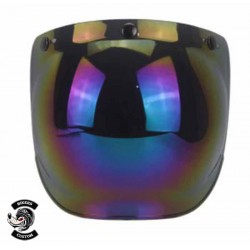Visière bulle pour casque jet, couleur Titane
