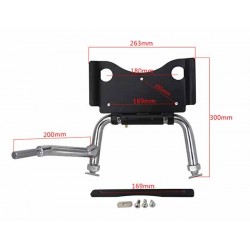 Bikers-Custom : Béquille centrale ajustable pour Harley Touring à partir de 2008