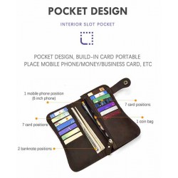Bikers-Custom : Portefeuille tasteful en cuir bikers