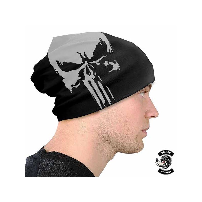 Bikers-Custom : Bonnet ou beanie punisher