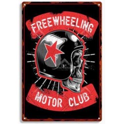 Plaque métal décorative Free wheeling