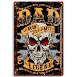 Plaque métal décorative Dad