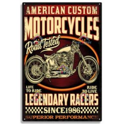 Plaque métal décorative American custom