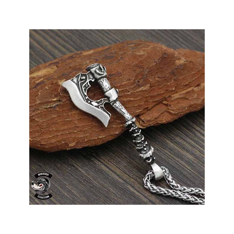 Bikers-Custom : Pendentif hache viking