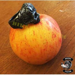 Bikers-Custom : Bague biker skull ghost