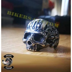 Bikers-Custom : Bague biker skull ghost